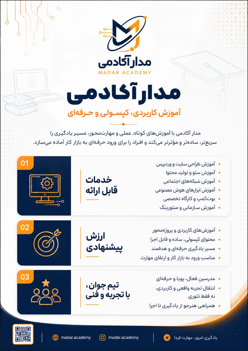 معرفی خدمات آموزشی مدار آکادمی